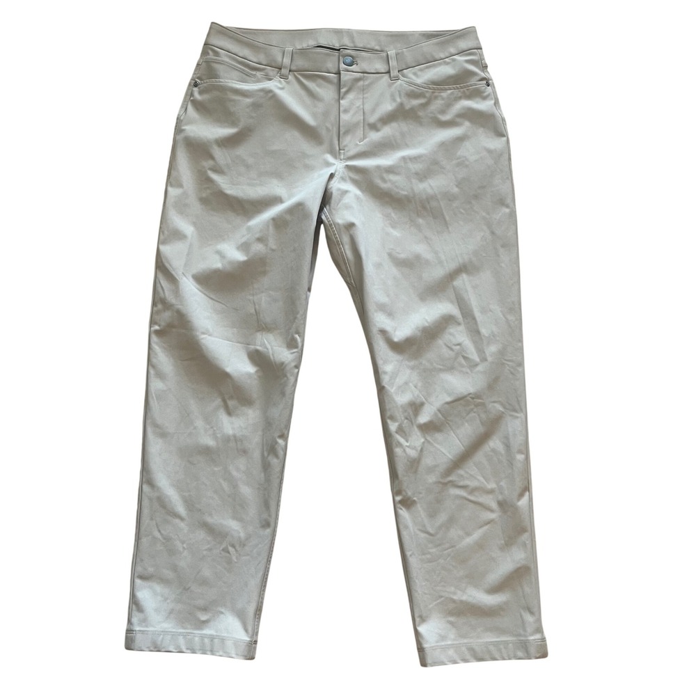 Lululemon Commission Pant Classic Tan Warpstreme Mens‎ 34 LM5AQHS Khaki Chino
